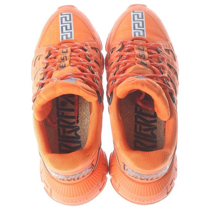 Versace Trigreca Sneaker Volume Sole Low Cut Sneakers Orange