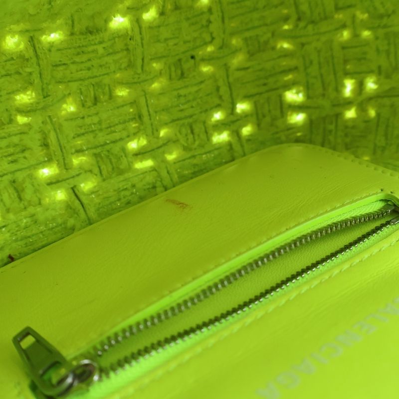 Balenciaga Bistro Xxs Shoulder Bag Yellow Tweed