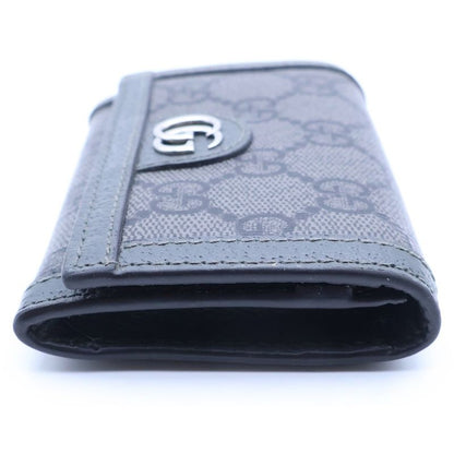 Gucci GG Supreme Card Case Business Holder Gray