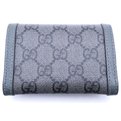 Gucci GG Supreme Card Case Business Holder Gray