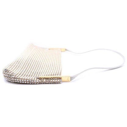 Saint Laurent Yves Suzanne Pave Crystal Satin Leather Shoulder Bag