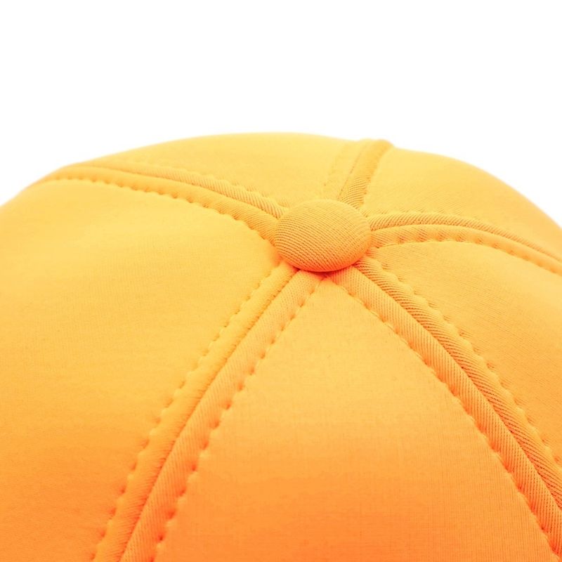 Hermes Cap Neobain Atlantic Logo Embroidery Cap Hat Orange
