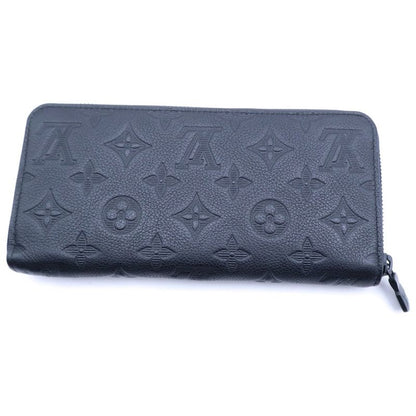 Louis Vuitton Amped Leather Zippy Wallet Horizontal Black