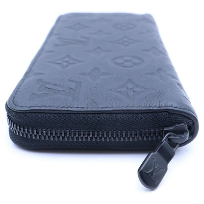 Louis Vuitton Amped Leather Zippy Wallet Horizontal Black