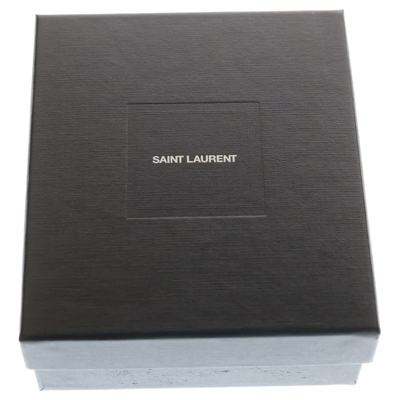 Saint Laurent Paris Monogram Embossed Leather Cassandra Multifold Mini Wallet