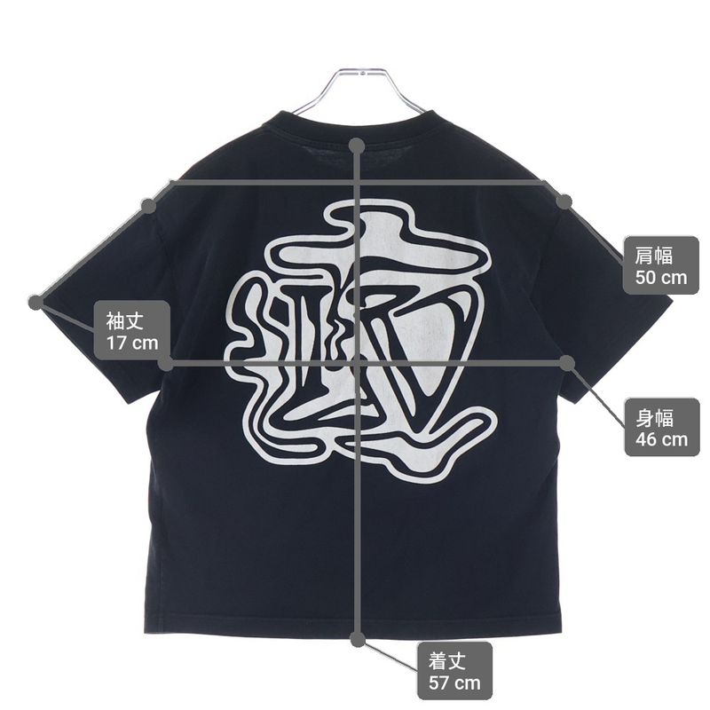 Louis Vuitton Smoke Printed Tee Short Sleeve T-Shirt Black