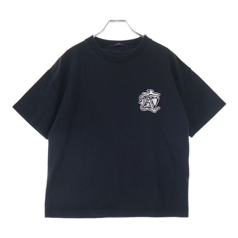 Louis Vuitton Smoke Printed Tee Short Sleeve T-Shirt Black