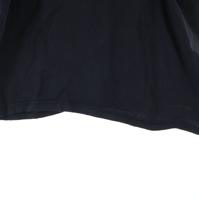Balenciaga Distressed Logo Embroidery Crew Neck Short Sleeve T-Shirt
