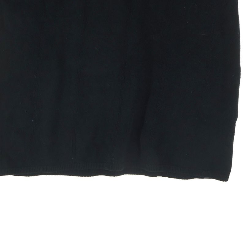 Chanel Spring Collection CC Logo Jacquard Sleeveless Knit Top Black Flat