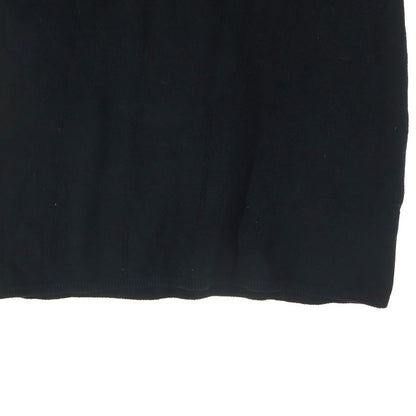 Chanel Spring Collection CC Logo Jacquard Sleeveless Knit Top Black Flat