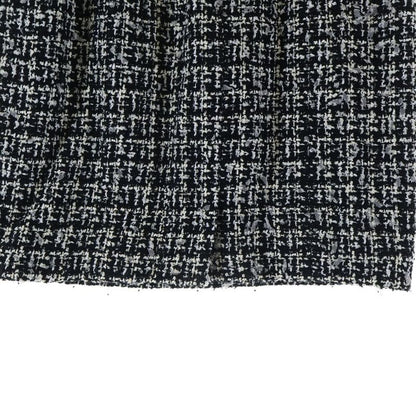 Chanel Spring Collection Tweed Midi Amskirt Black Skirt