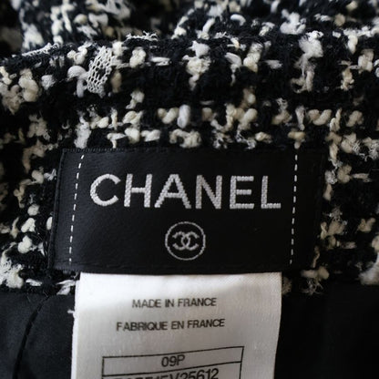 Chanel Spring Collection Tweed Midi Amskirt Black Skirt