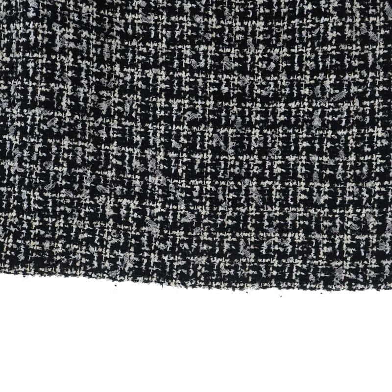 Chanel Spring Collection Tweed Midi Amskirt Black Skirt