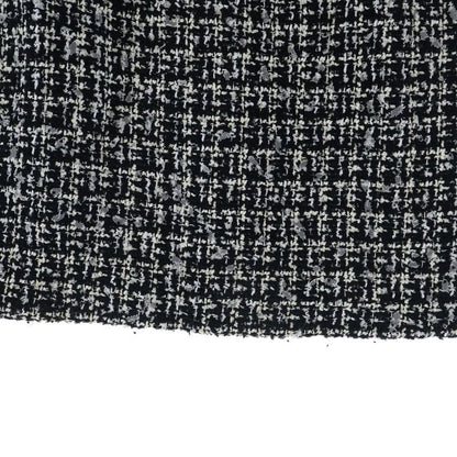 Chanel Spring Collection Tweed Midi Amskirt Black Skirt