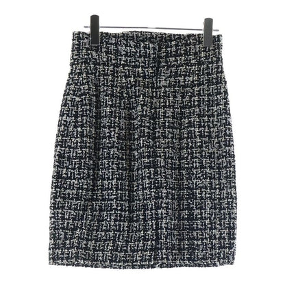 Chanel Spring Collection Tweed Midi Amskirt Black Skirt