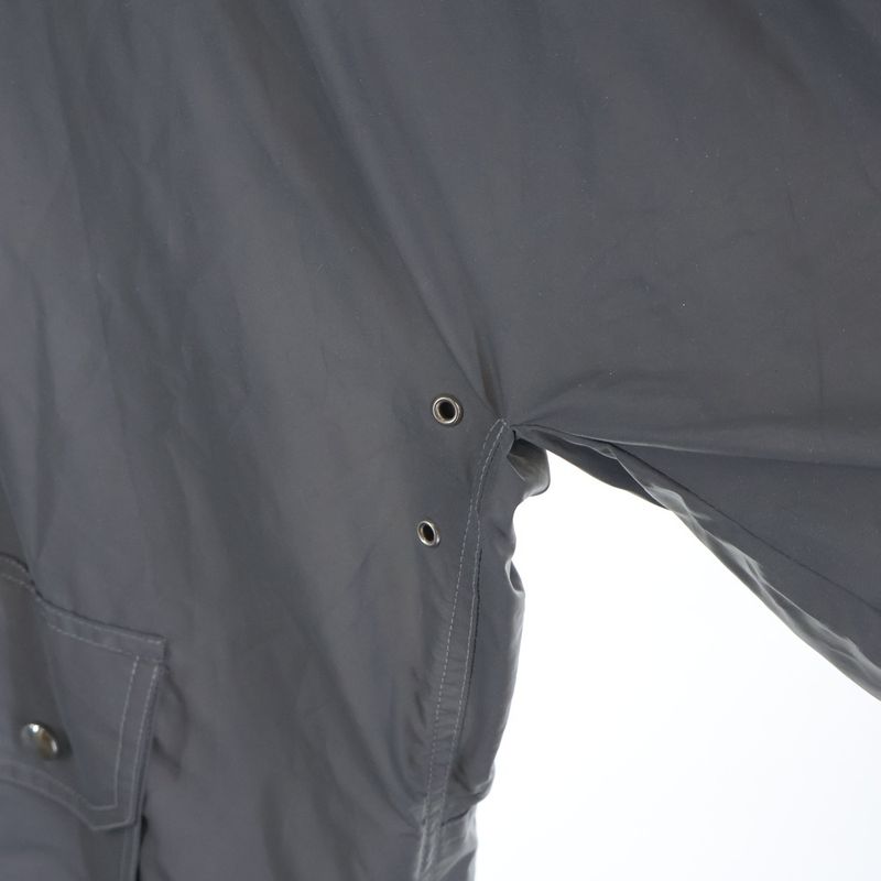 Balenciaga Reflective Opera Rain Coat Long Silver