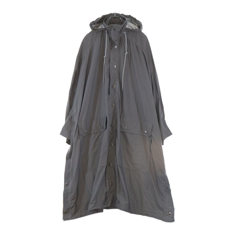 Balenciaga Reflective Opera Rain Coat Long Silver