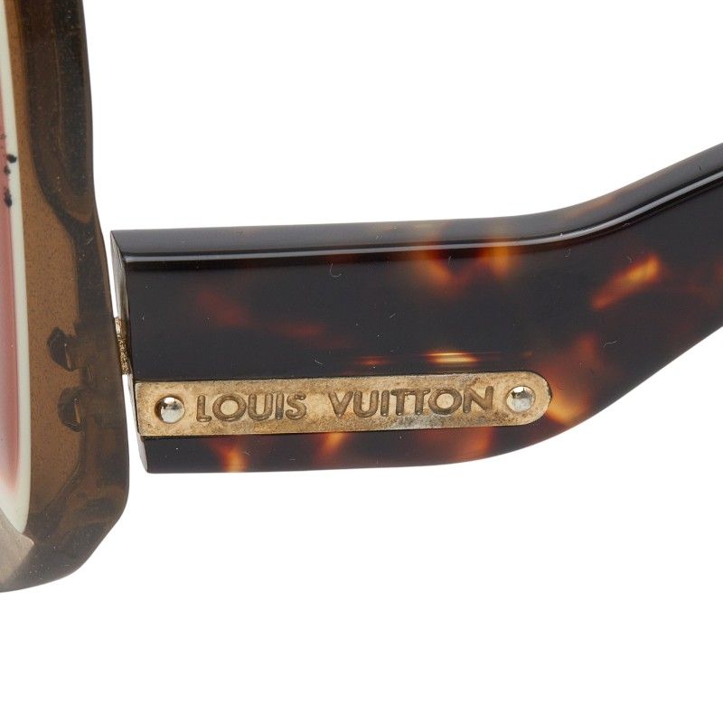 Louis Vuitton Anemone Brown Pink Plastic Eyewear