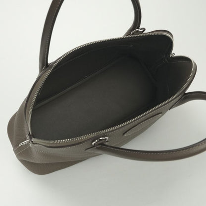 Hermes Bolide 31 Tote Shoulder Bag Taurillon Clemence Etoupe Etoupe Etoupe Gray