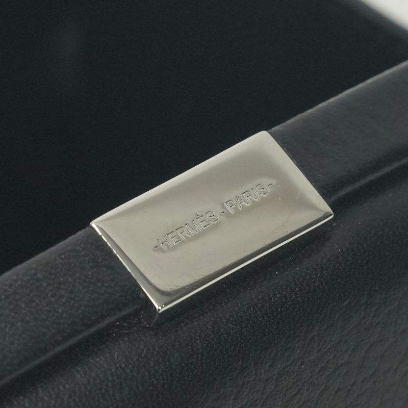 Hermes Clou Medley Shoulder Bag Siamkyra Noir Black
