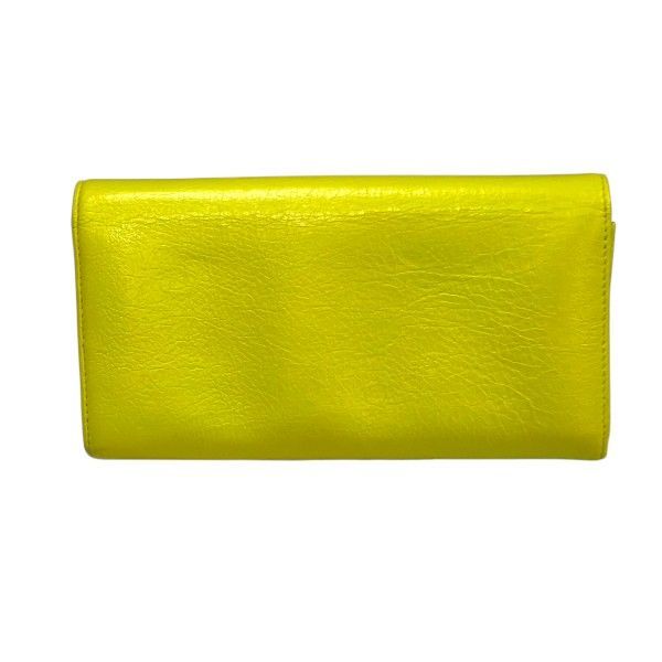 Balenciaga Strap Wallet Classic Neon Yellow