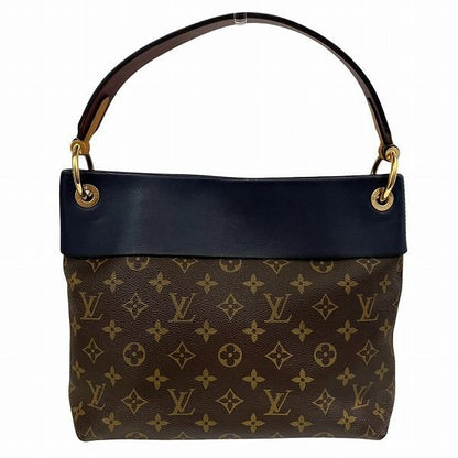 Louis Vuitton Monogram Tuileries Besace Shoulder Bag Brown Navy