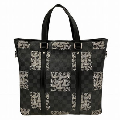 Louis Vuitton Damier Graphite Christopher Nemeth Tadao PM Tote Black Gray White