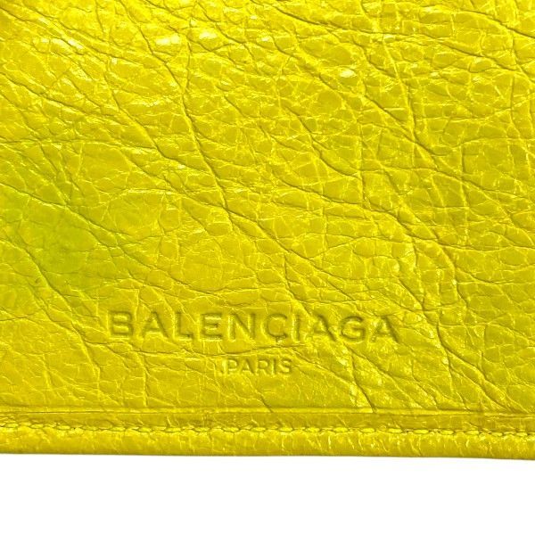 Balenciaga Strap Wallet Classic Neon Yellow