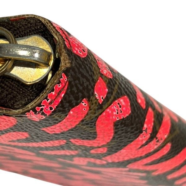 Louis Vuitton Monogram Graffiti Zippy Wallet Brown Pink
