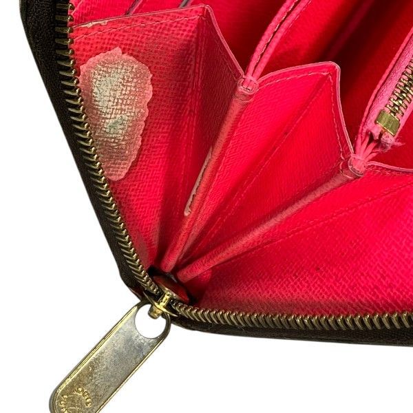 Louis Vuitton Monogram Graffiti Zippy Wallet Brown Pink