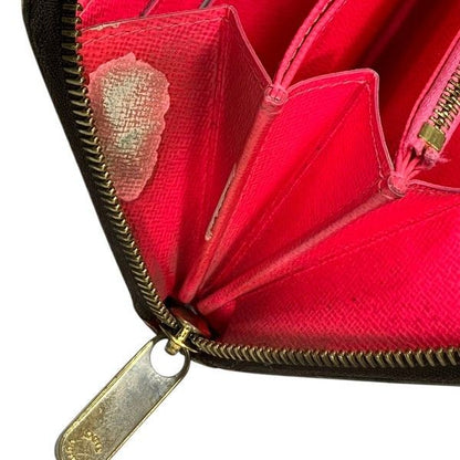 Louis Vuitton Monogram Graffiti Zippy Wallet Brown Pink