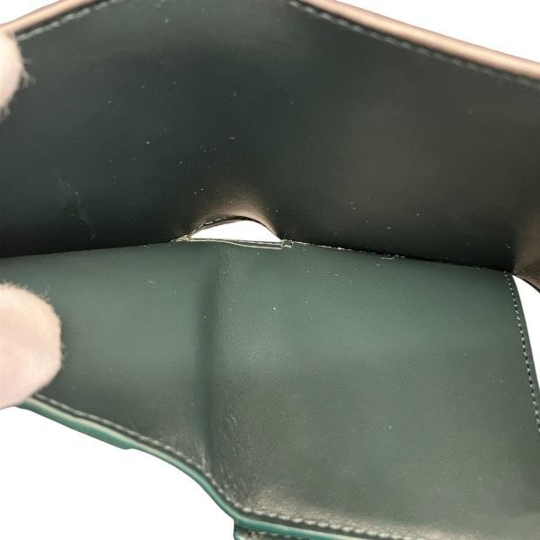 Celine Triomphe Small Flap Wallet Trifold Dark Green