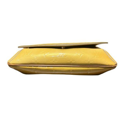 Louis Vuitton Monogram Vernis Thompson Street Shoulder Bag Lime Yellow