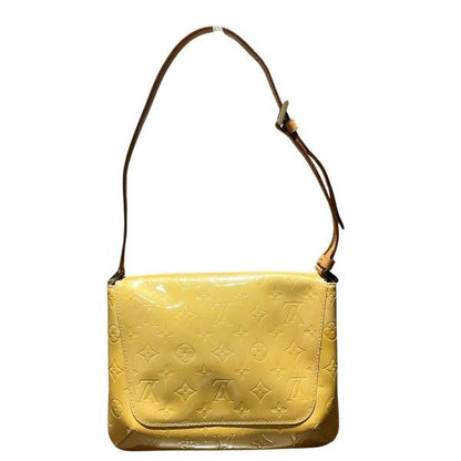 Louis Vuitton Monogram Vernis Thompson Street Shoulder Bag Lime Yellow