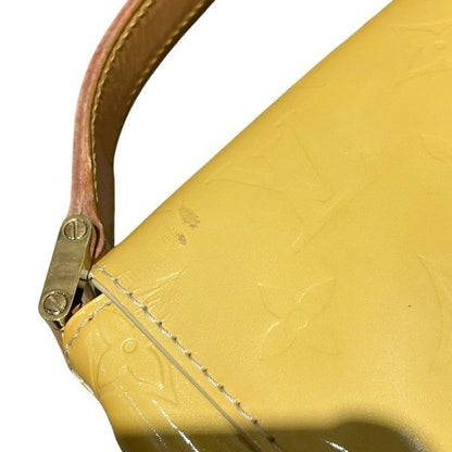 Louis Vuitton Monogram Vernis Thompson Street Shoulder Bag Lime Yellow