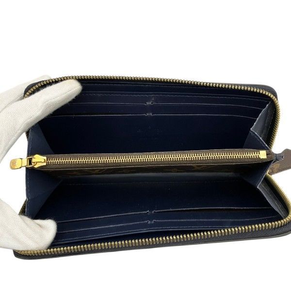 Louis Vuitton Vernis Portefeuille Zip Around Wallet Blue Marine
