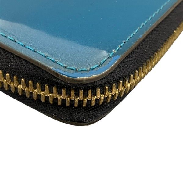 Louis Vuitton Vernis Portefeuille Zip Around Wallet Blue Marine