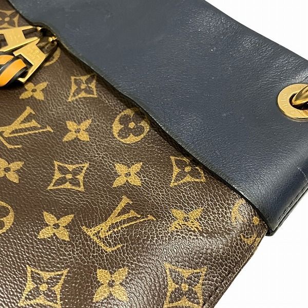 Louis Vuitton Monogram Tuileries Besace Shoulder Bag Brown Navy