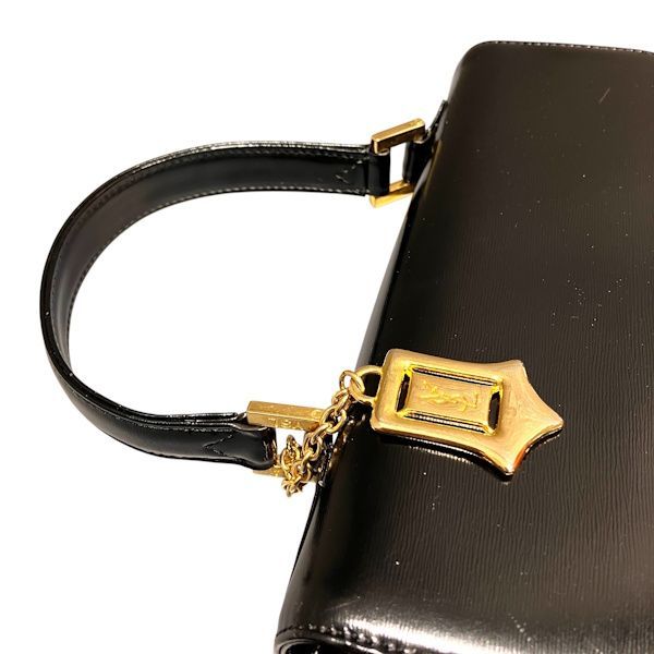 Saint Laurent Yves Vintage Black Leather Bag Handbag