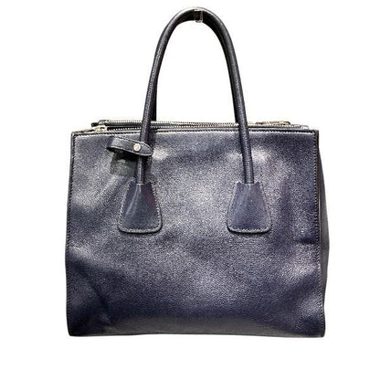 Prada Vitello Daino Navy Tote