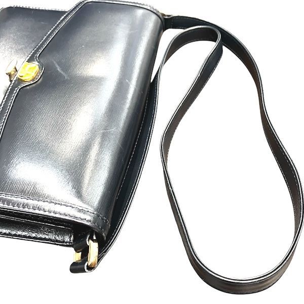 Celine Carriage Navy Leather Shoulder Bag
