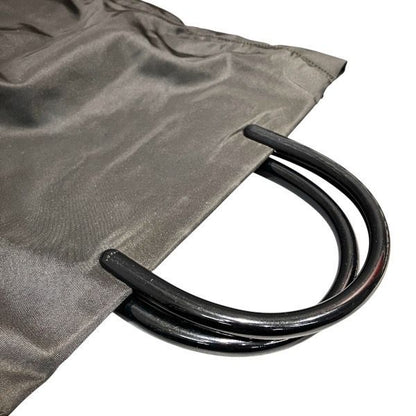 Prada Black Nylon Plastic Tote