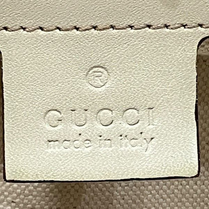 Gucci Canvas Leather Beige White Horsebit Tote X