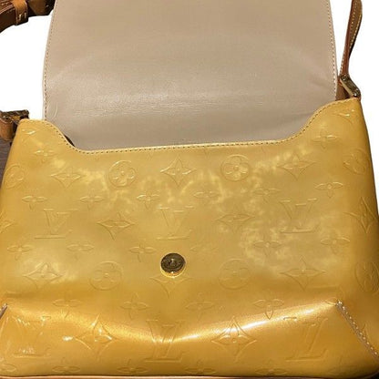 Louis Vuitton Monogram Vernis Thompson Street Shoulder Bag Lime Yellow
