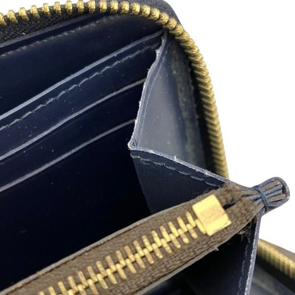 Louis Vuitton Vernis Portefeuille Zip Around Wallet Blue Marine