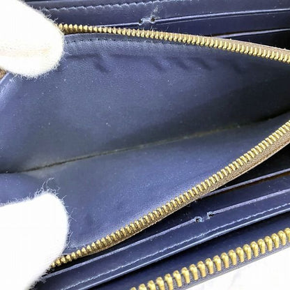 Louis Vuitton Vernis Portefeuille Zip Around Wallet Blue Marine