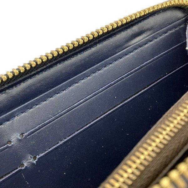 Louis Vuitton Vernis Portefeuille Zip Around Wallet Blue Marine