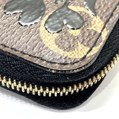 Louis Vuitton Monogram Blossom Zippy Coin Purse Black Brown