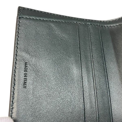 Celine Triomphe Small Flap Wallet Trifold Dark Green