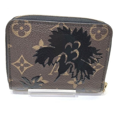 Louis Vuitton Monogram Blossom Zippy Coin Purse Black Brown